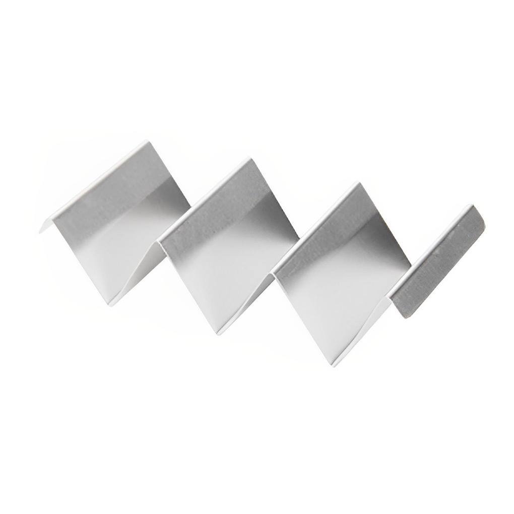 Wave Shape Stainless Steel Taco Display Stand Up Holder Rack Shell 1-4 Tacos