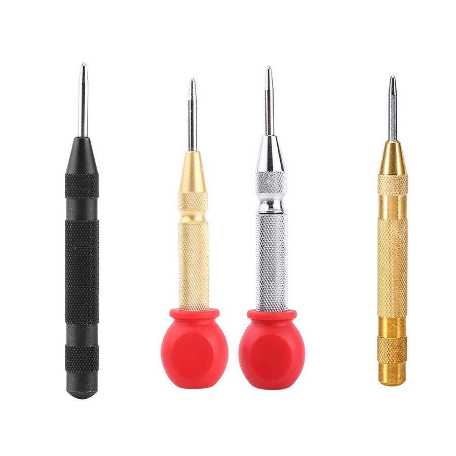 Premium Automatic Center Punch Spring Load Chrome Rivet Screw Tool For Precise Marking
