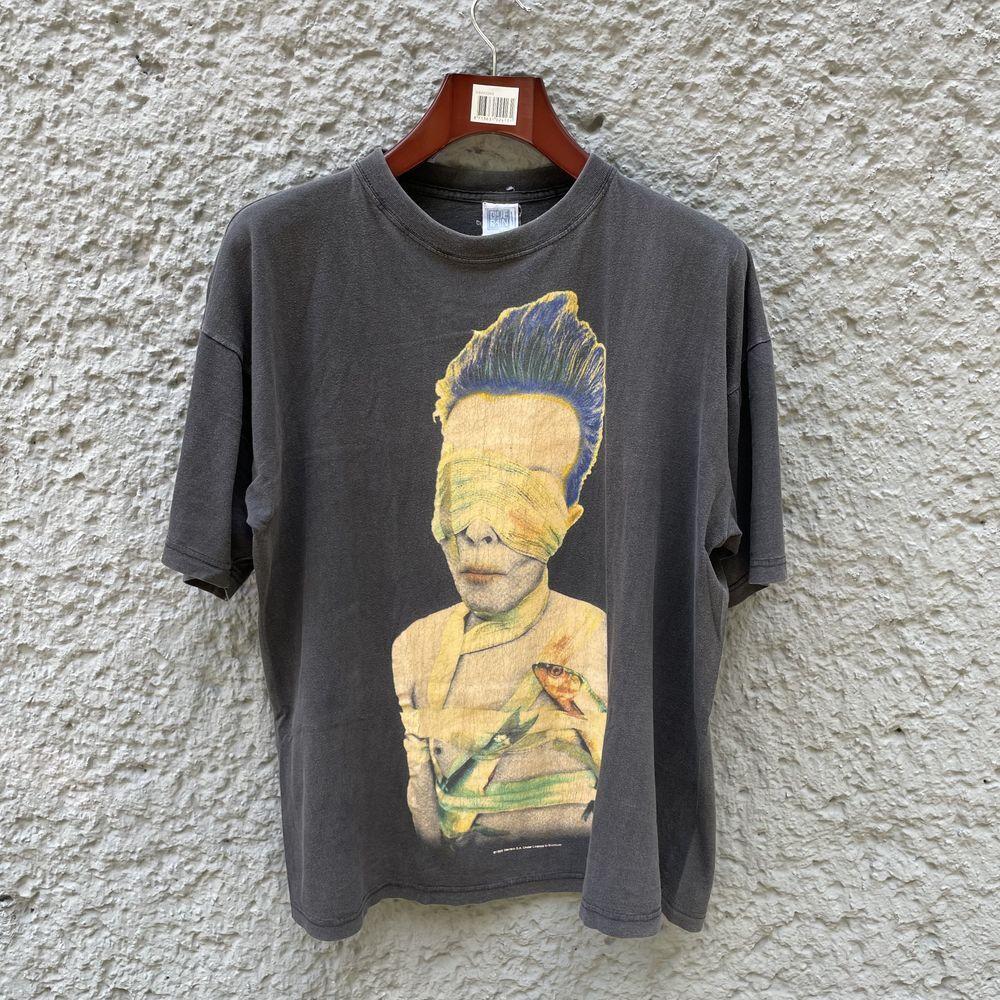 David Bowie T-Shirt Tee 1995 Outside Band reprinted BLACK shirt TE8633