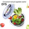 5L Vegetable Dehydrator Convenient Salad Spinner Drain Basket Large Capacity Fruit Washer for Home Kitchen
