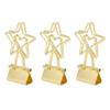 100 Pcs  Clips Star Shape Paper Clamps Hollow Long Tail Stationery Clip for School Office Gold