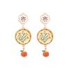 Painting Enamel Flower Dangle Earrings Creative Bohemian Dangle Earring  Party