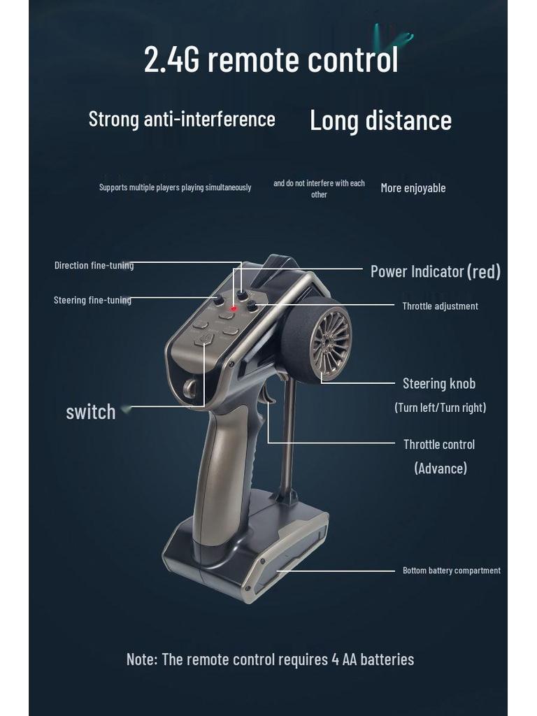 Бесколлекторный радиоуправляемый катер с турбореактивным двигателем: Электрическая гоночная игрушка с длительным временем работы для мальчиков