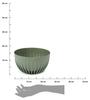 Donica Stripped Eco Wood Zielona 24Xh14