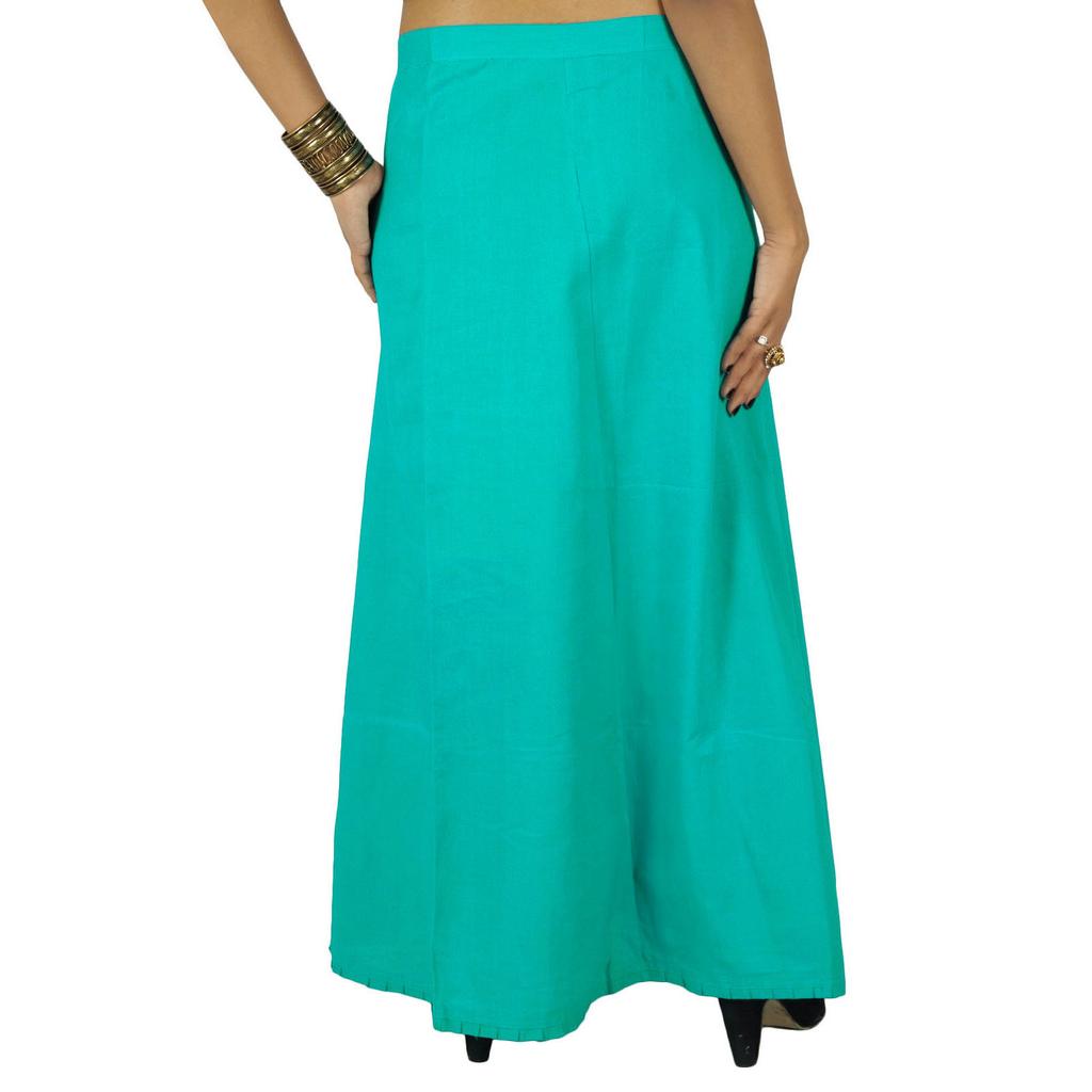 Сшитая Болливудом подкладка из хлопка нижней юбки, твердая индийская подкладка для сари