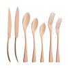 Mirror Rose Flatware Cutlery Set Western Vintage 304 Stainless Steel Tableware Set Dinnerware Set Silverware Kitchen Accessories