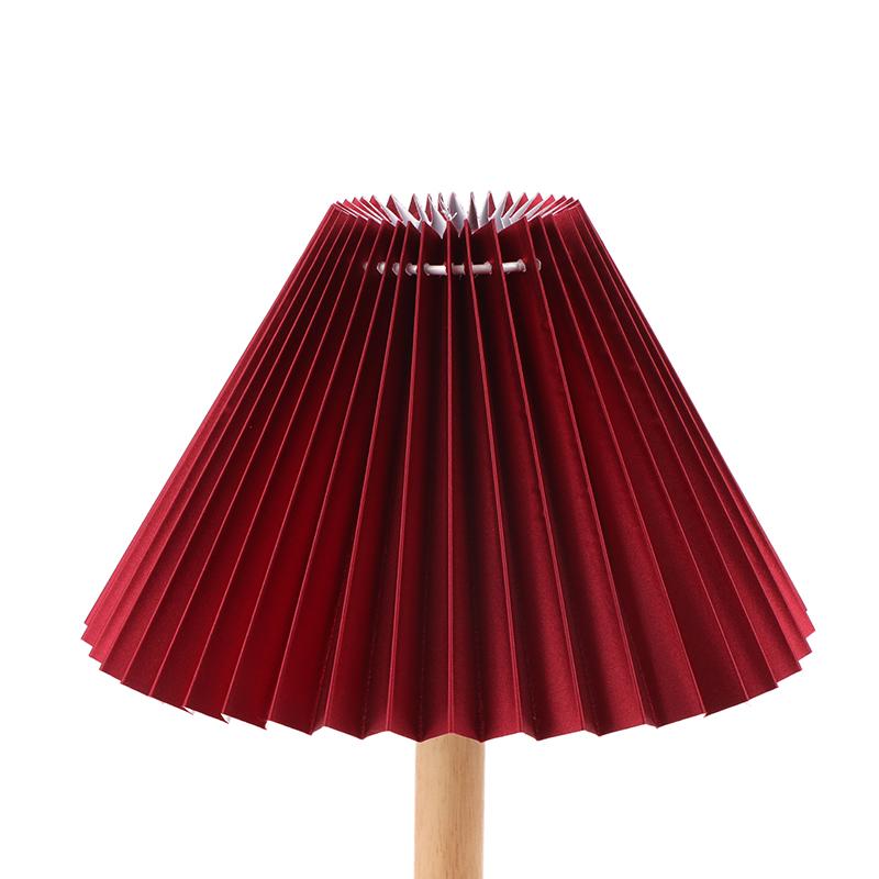 1 шт. Потолочный декор Тканевый плиссированный абажур Современный моющийся чехол для настольной лампы Сделай сам Ретро чехол из ткани для люстры Гостиная Столовая