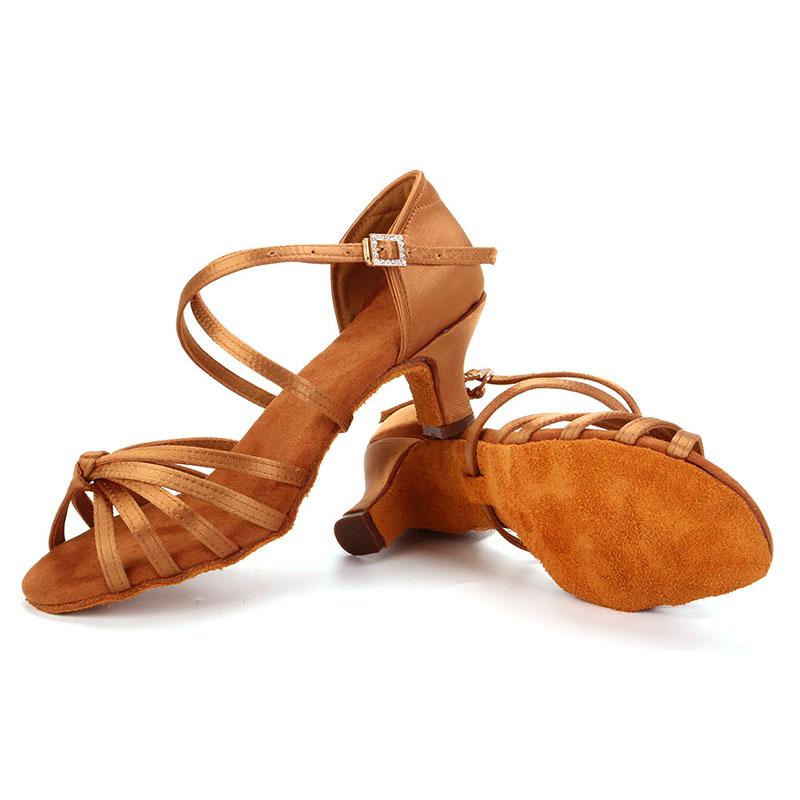 Женская обувь для латинских танцев, обувь для бальных танцев сальса, танго, на низком каблуке, мягкая подошва, каблук 7 см