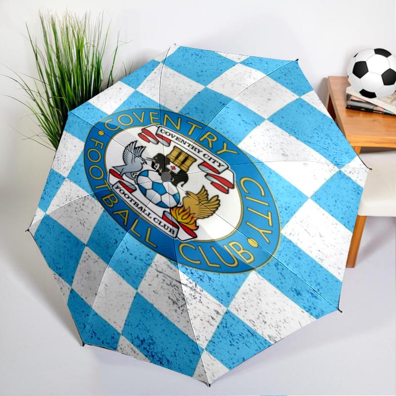 Newcastle United Crest Printed Automatic Umbrella, 8-Frame for Travel, camping, Casual Umbrella, Essential Gift for for family and friends