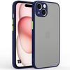Case for iPhone 15 - Ultra-Resistant Protection - Matte Silicone - Navy Blue - Shockproof - Flexible