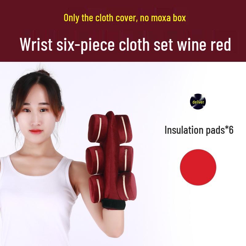 Portable Moxibustion Box with Cloth Cover for Single, Dual, Three, Four, or Six Linked Cans - Ideal for Waist, Dazhui, Neck, and Knee.