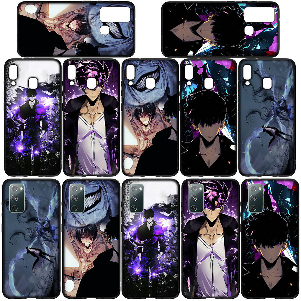 Чехол для телефона Samsung Galaxy S24 S23 iPhone 16 15 14 Xiaomi Redmi Note 13 12 11 Plus 10 9 Pro Max X XR OPPO Huawei Cartoon Solo Leveling Arise Cover