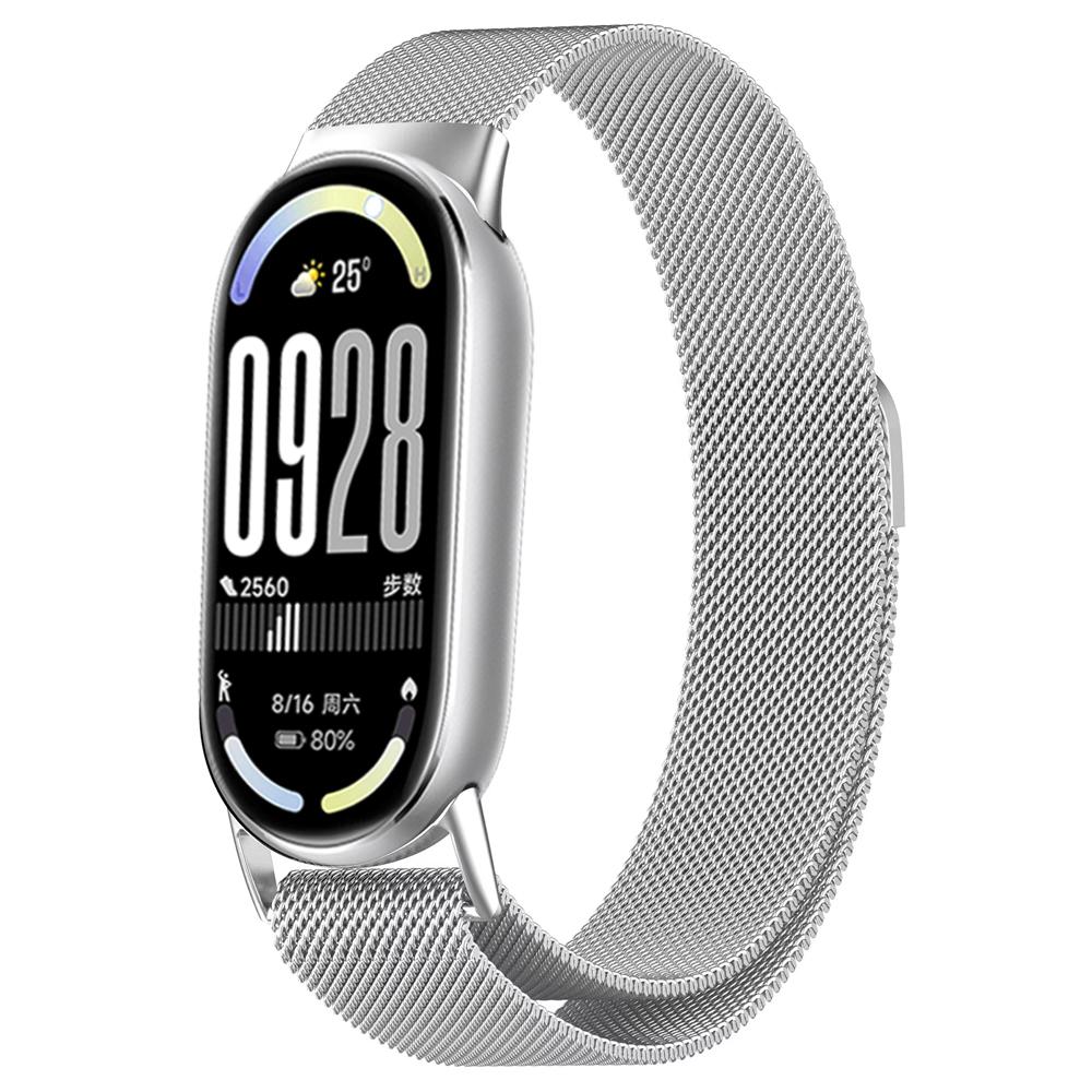 Ремешки из нержавеющей стали для mi band 10 miband 10 nfc Аксессуары для часов магнитный ремень correa браслет для Xiaomi mi band 10 ремешки