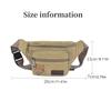 Thick Canvas Waist Bag, Outdoor Leisure Sports Crossbody Chest Bag, Men's Portable Change Phone Bag, multifunctional-A-DH