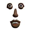 Outdoor Tree Face Whimsical Sculpture Set For Garden Decoration With Funny Looks