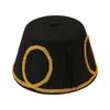 Black Tassel Morocco Cap Gold Leaf Decor Felt Party Hats Turkish Fez Hat  Halloween Cosplay