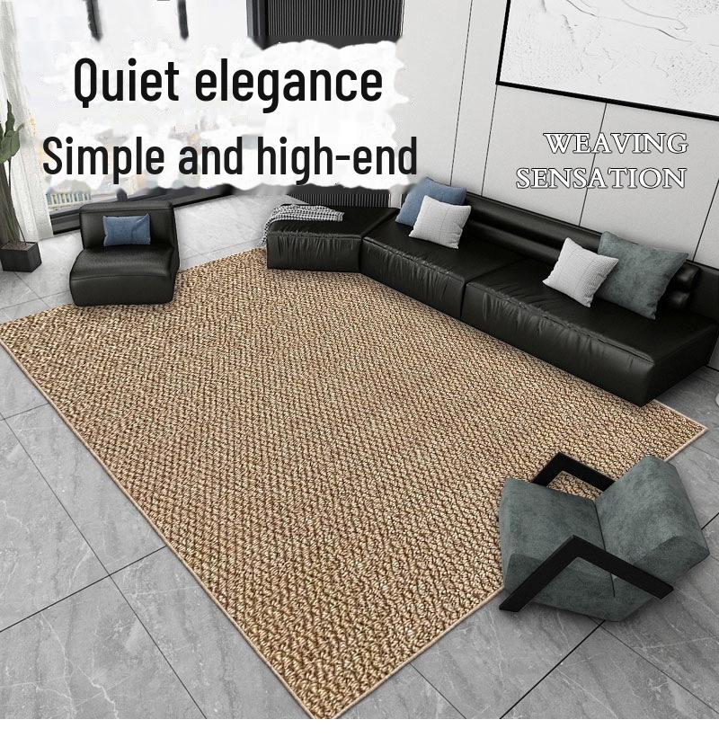 Складной моющийся коврик-татами из искусственного сизаля – нескользящее, простое в уходе напольное покрытие для спальни, эркера или гостиной.