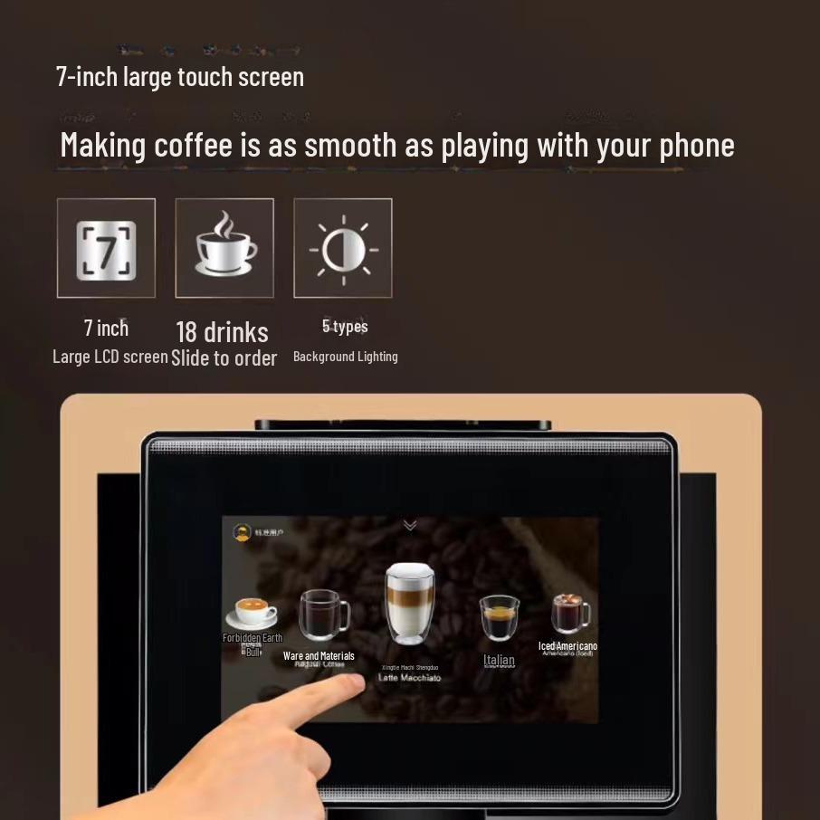 Dr.Coffee C11L Холодный кофе: Полностью автоматическая итальянская кофемашина с функцией помола кофе одним нажатием и интеллектуальной экстракцией.