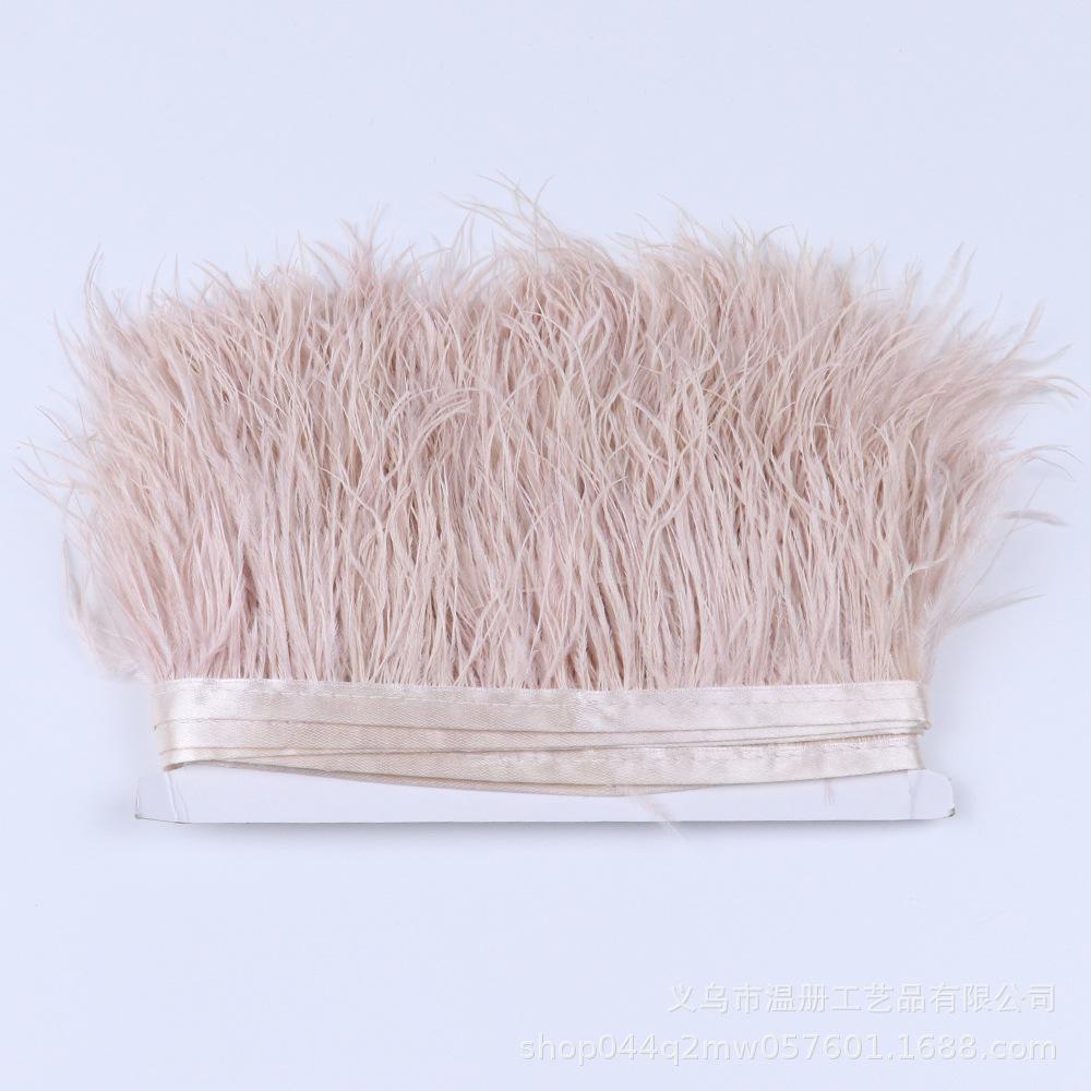 Multi-Color Ostrich Hair Cloth Edge Bridal Dress Stage Decoration Feather Lace Quantity Is More Excellent