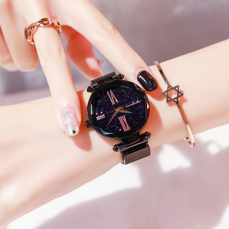Fashion Women's Watch Magnetic Strap Quartz Wristwatch Luxury Ladies Dress Wristwatch Gift For Women