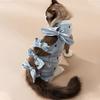 Cartoon Print Cat Recovery Suit Elastic Neck Back Bandage Breathable Cat Onesie Surgery Recovery Suit Female Cat Spay Recovery Suit