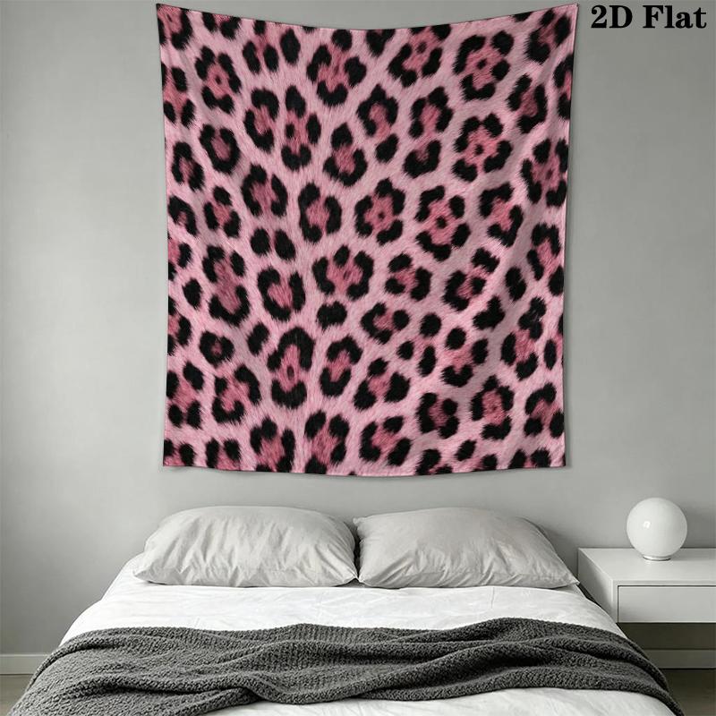 Leopard Print Wall Tapestry Aesthetic Wall Hanging Printed Fabric Blanket Decorative Tapestries for Bedroom Living Room Home Decor