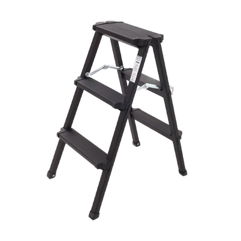 A-Frame Aluminum Folding Ladder, 3/4-Step, Indoor & Double-Sided