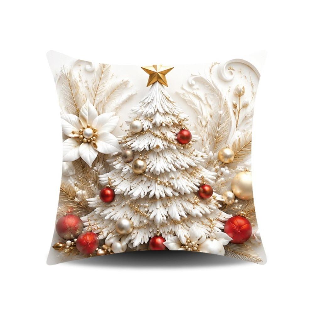 45x45cm Christmas Pillow Covers Detachable Soft Holiday Cushion Case Sofa House Room