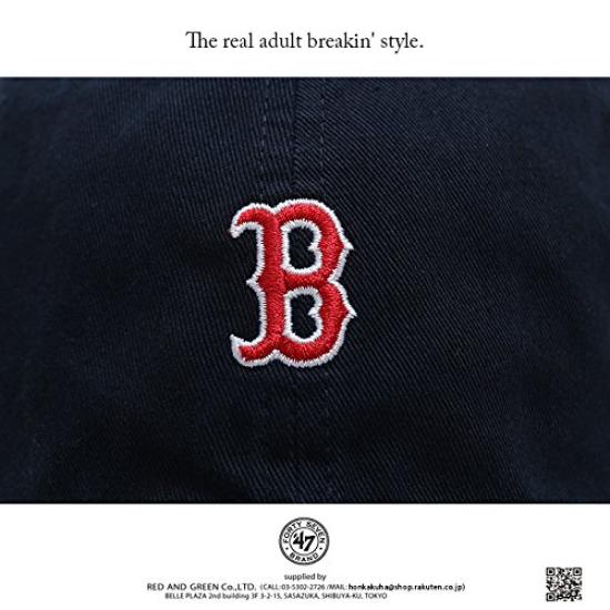 Кепка 47BRAND Low Cap MLB Major League Baseball Boston Red Sox Authentic Navy F Size [B-BSNR02GWS-NY] (01) (унисекс)