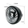 1PCS 5.75" Round LED Vintage Motorcycle & E-Bike Front Headlight, White Hi/Lo Beam Projector, White/Amber DRL Driving Lamp, High Brightness 12V-36V