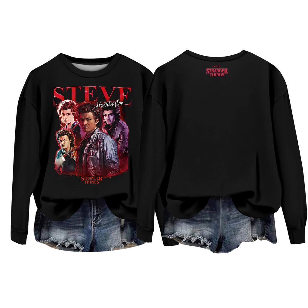 Женский повседневный пуловер с круглым вырезом и длинным рукавом с принтом ко Дню святого Валентина