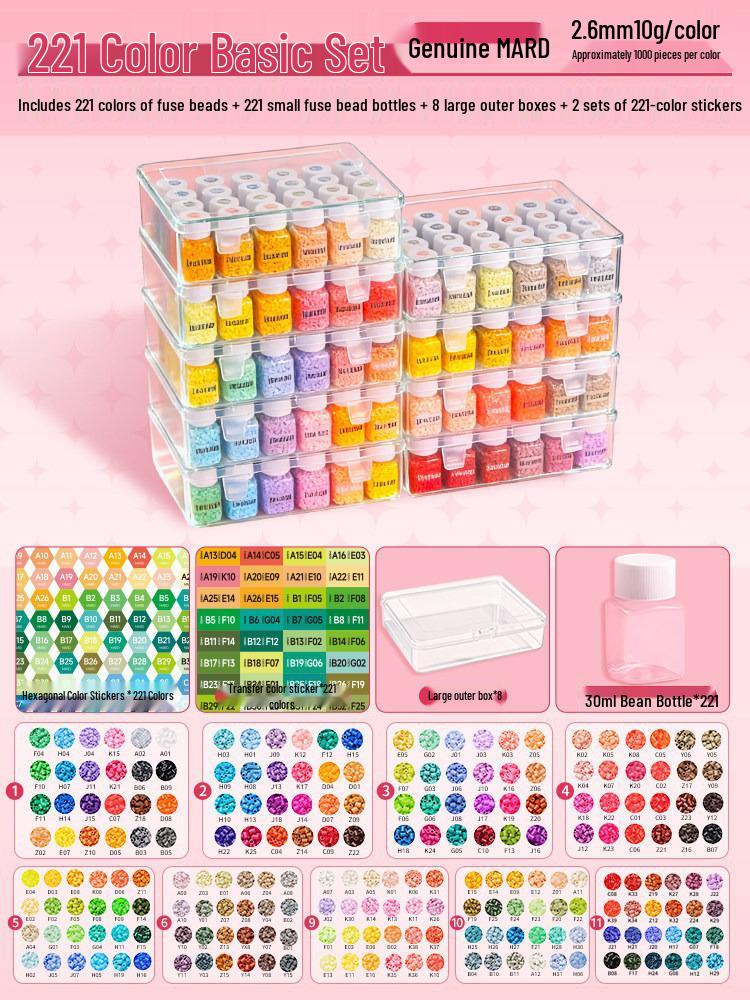 Набор пополнения бусин Perler House 294 Color Fusion - 221 особый цвет Материалы для DIY