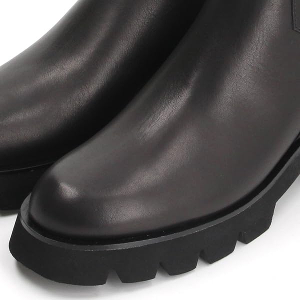 Ru Fashion Boots Tank Sole Side Gore Short Boots 2842 Black [Lanvin Bleu]