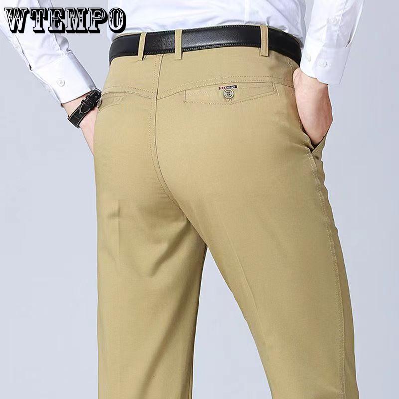 Men's Jeans Summer New Loose Straight Middle-aged Men's Casual Pants High Waist Middle-aged and Older Dads Pants
