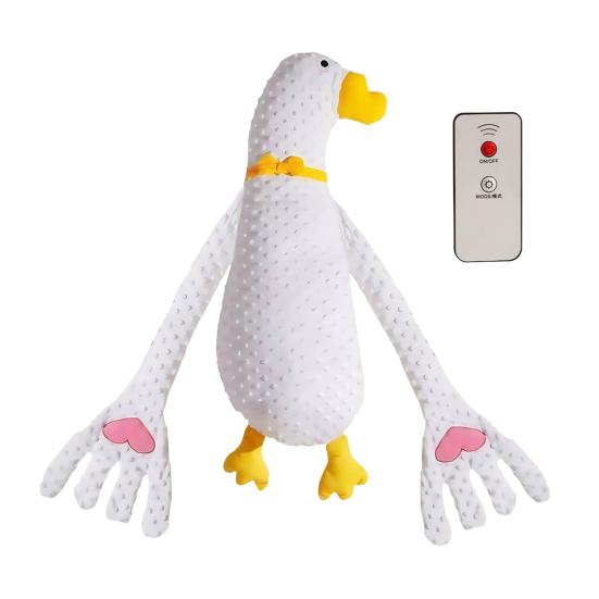 Baby Patter Pillow with Remote Control And Heating Function Goose Shape Baby Sleep Aid Soothe Emotions Anxiety Arm-Wrapped Support Soothing Sleep Toys