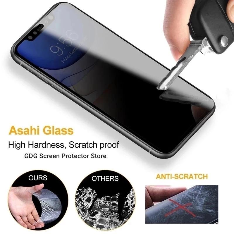 Полное антишпионское защитное стекло для экрана для iPhone 17 16 15 14 13 12 11 Pro Max 14 15 7 8 Plus XR X XS Max 6s 12 13 Mini