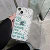 Ударопрочный мягкий силиконовый прозрачный чехол Lucky Letter Art для Iphone 13 12 Promax 11 Xsmax Xr X 14 Pro Max, симпатичная задняя крышка