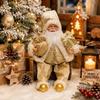 12 Inch Sitting Santa Claus Statue Home Ornaments Christmas Decorations  Gift For Friends