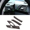 Real Carbon Fiber Car Interior Center Side Air Conditioner Outlet Vent Cover Trim Sticker For BMW 3 4 Series F30 F32 2013-2018