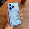 Ударопрочный прозрачный чехол для realme C65s, C63, C61, Note 70 60x 60 с карманом для карт