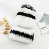 Knitted Women Warm Rex Rabbit Fur Hat Scarf Sets Winter Natural Rex Rabbit Fur Cap Scarves Russia Lady Fur Hats Muffler 2 Pieces