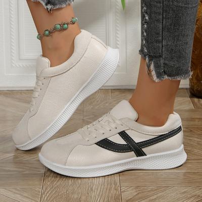 Модная женская спортивная обувь 2025 Весна Повседневные женские кроссовки на платформе Женские Новые полосатые кроссовки для бега Удобная вулканизированная обувь