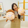 New Creative and Funny Baoding Roujiamo Donkey Meat Fire Plush Toys Give Gifts Cute Doll Throw Pillow Cushion
