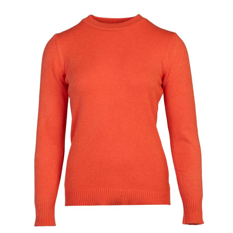 BELLE FEMME Женский свитер с круглым вырезом из шерсти и кашемира