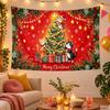 Christmas Theme Wall Tapestry, Xmas Wall Hanging, Holiday Home Bedroom Decoration
