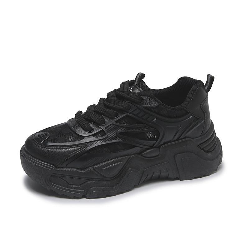 Мода 2024 года осень мода новые сетчатые туфли на толстой подошве кроссовки на платформе белые туфли повседневная обувь кроссовки кроссовки женские