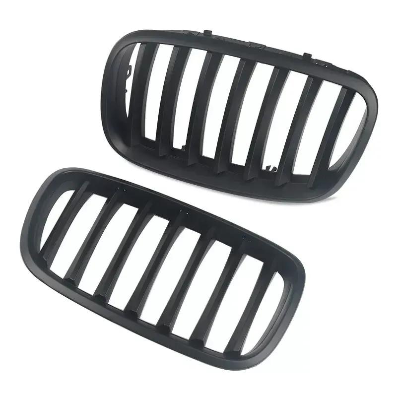 Для BMW X5 E70 X6 E71 2007-2013 Передний капот Решетка радиатора «Ноздри» Бампер Гонки Сетчатая решетка Решетка в стиле Single Slat Автомобильные запасные аксессуары