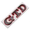 3D Metal GTD Letter Badge Sticker Rear Trunk Emblem Decal High-Quality Car Exterior Styling Accessories
