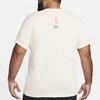 Nike Футболка с круглым вырезом и принтом логотипа Dri-FIT, мужские топы, цвет Off-White FJ2358-113