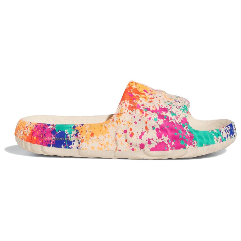Adidas Кроссовки Adilette 22 Slide Sand Strata Paint Splatter унисекс кремовые полусолнечно-желтые IF1439